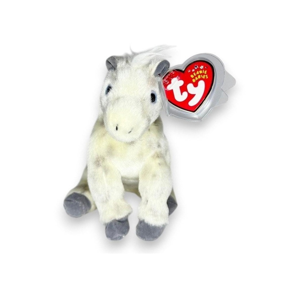 Lightning‎ the Horse Ty Beanie Baby | Majestic Mare | Mint Heart Tag